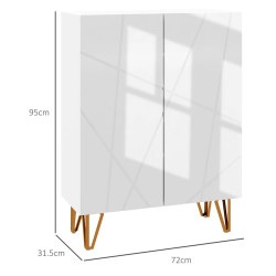 Тумба для обуви Homcom 837-469V80WT (White Gloss) Thumb