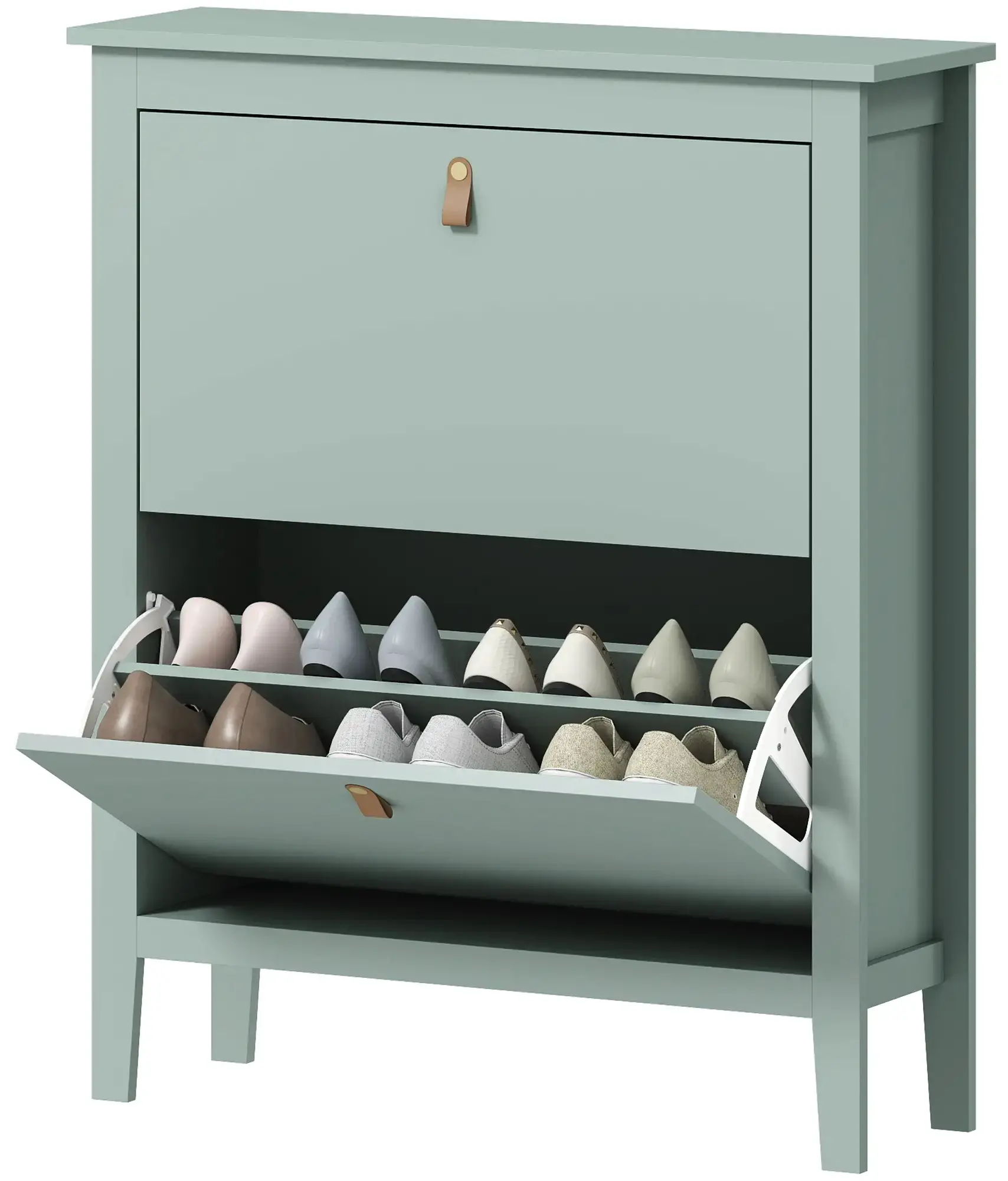 Tumba pentru incaltaminte Homcom 837-578V00GN (Green) - 3