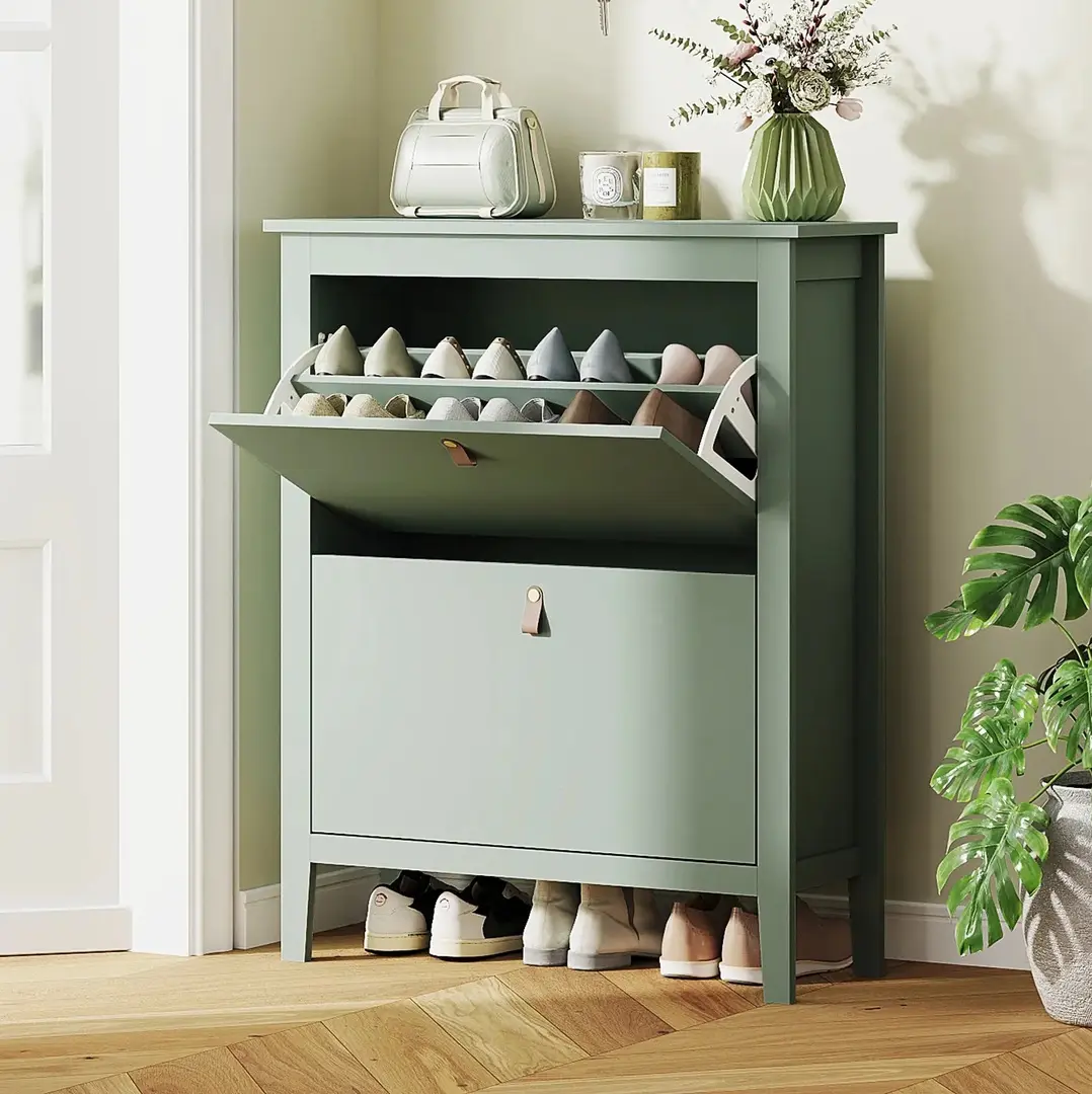 Tumba pentru incaltaminte Homcom 837-578V00GN (Green)