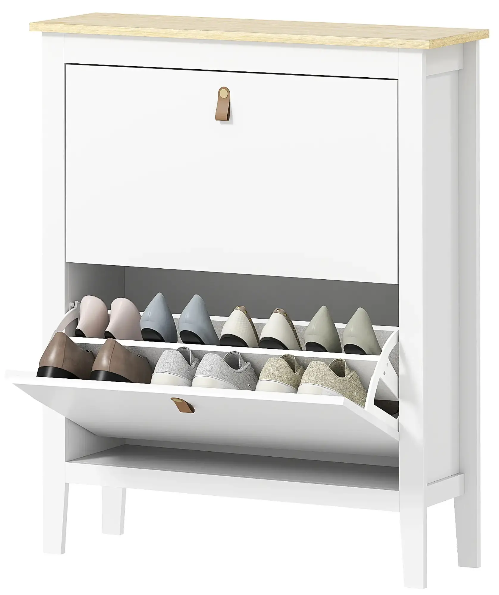 Тумба для обуви Homcom 837-578V00WT (White) - 4