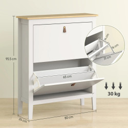 Тумба для обуви Homcom 837-578V00WT (White) Thumb