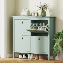 Tumba pentru incaltaminte Homcom 837-578V02GN (Green)