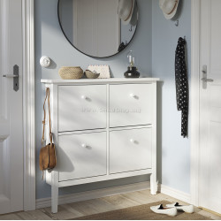 Тумба для обуви Ikea Gullaberg 105x22x107 (Белый)