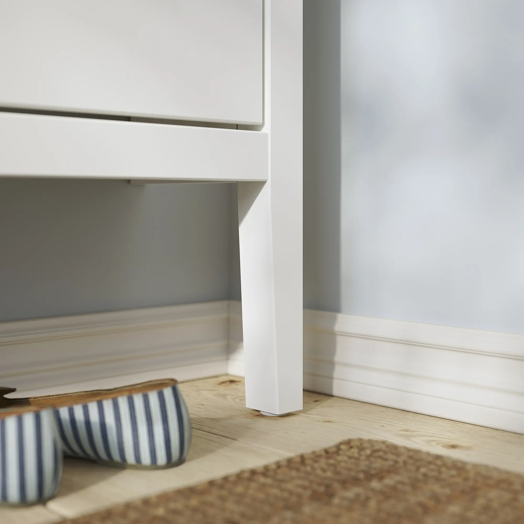 Тумба для обуви Ikea Gullaberg 105x22x107 (Белый) - 4