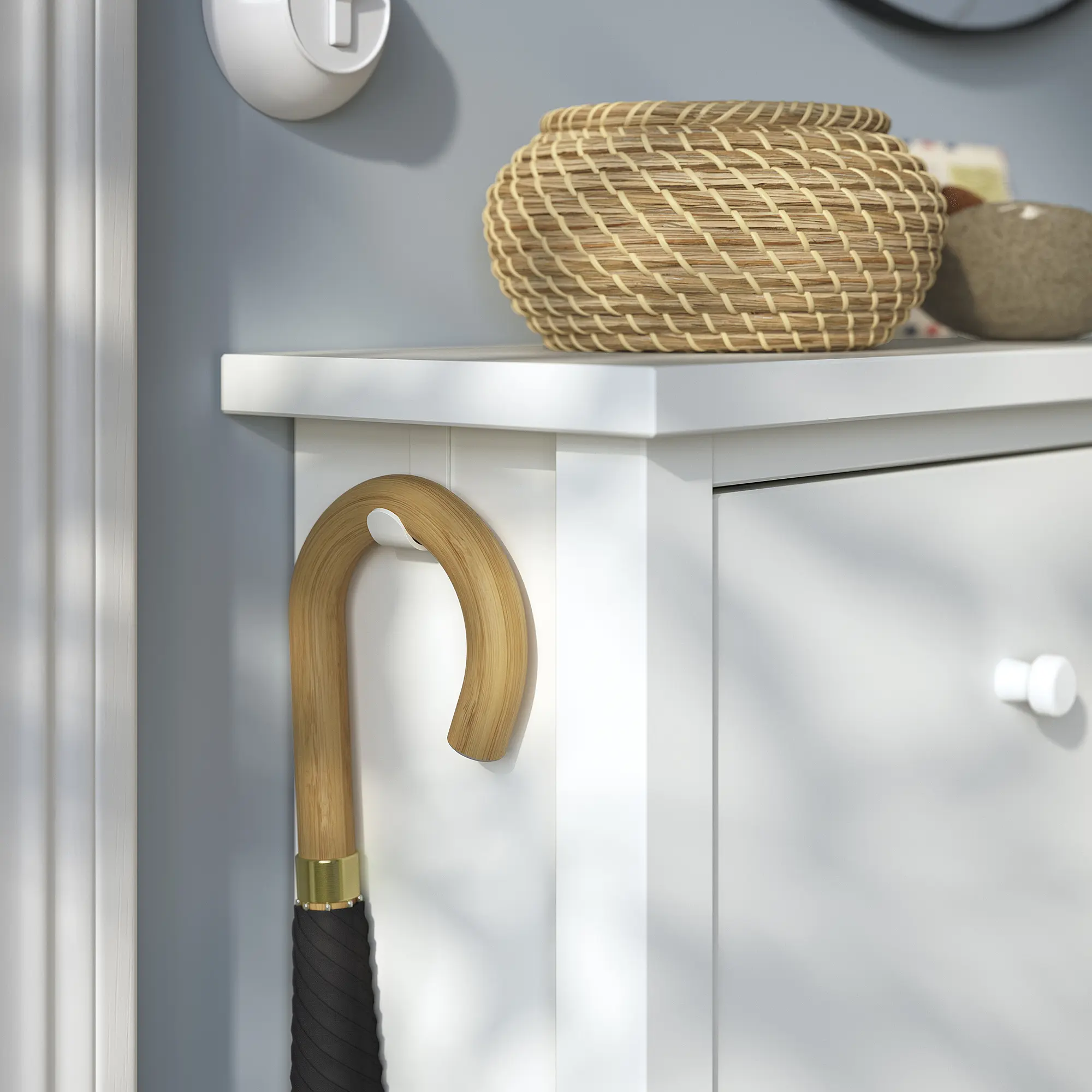 Тумба для обуви Ikea Gullaberg 105x22x107 (Белый) - 5