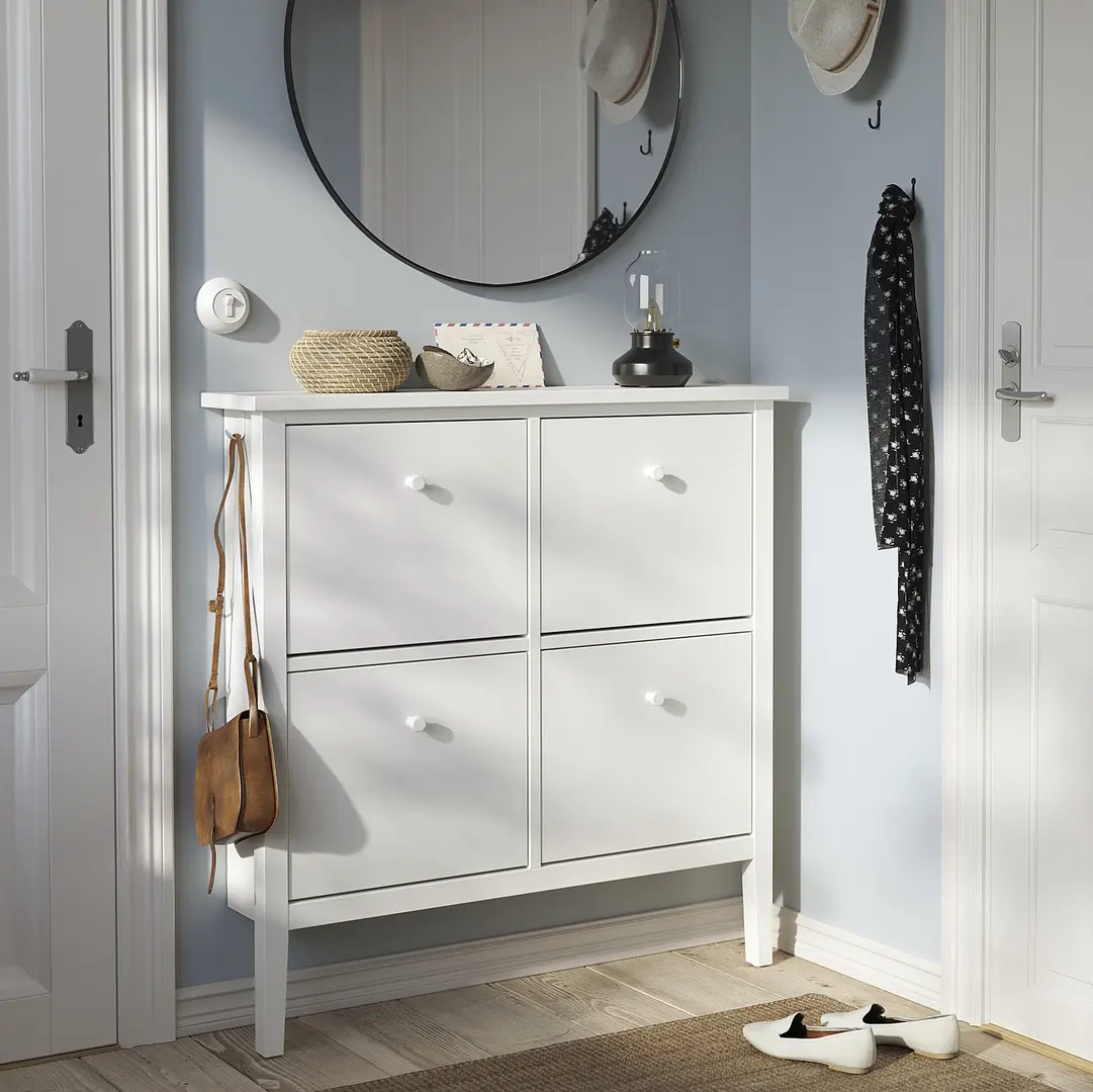 Тумба для обуви Ikea Gullaberg 105x22x107 (Белый)