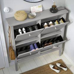 Тумба для обуви Ikea Gullaberg 105x22x107 (Серый) Thumb