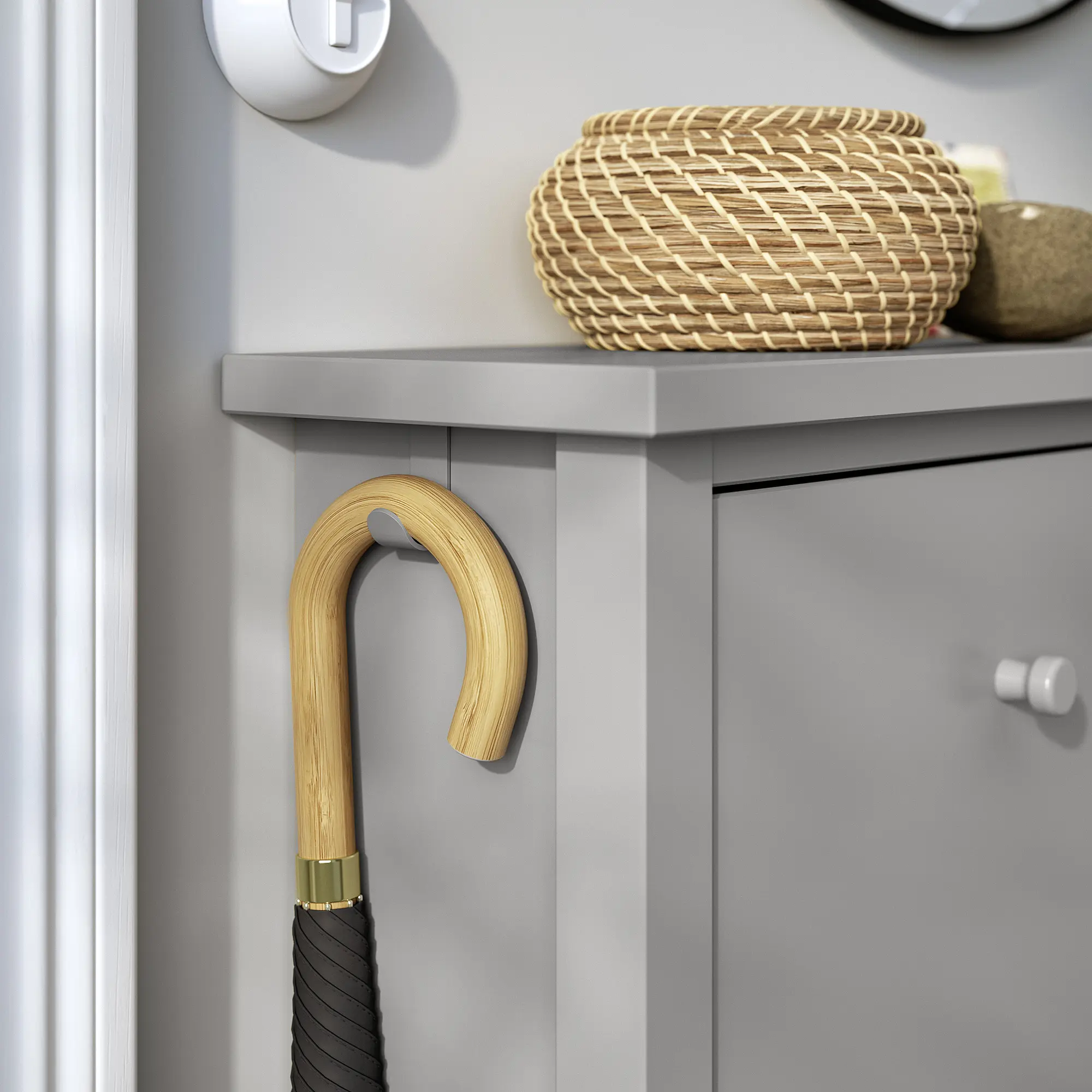 Тумба для обуви Ikea Gullaberg 105x22x107 (Серый) - 5