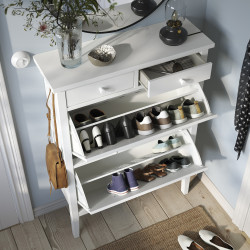 Тумба для обуви Ikea Gullaberg 88x30x122 (Белый) Thumb