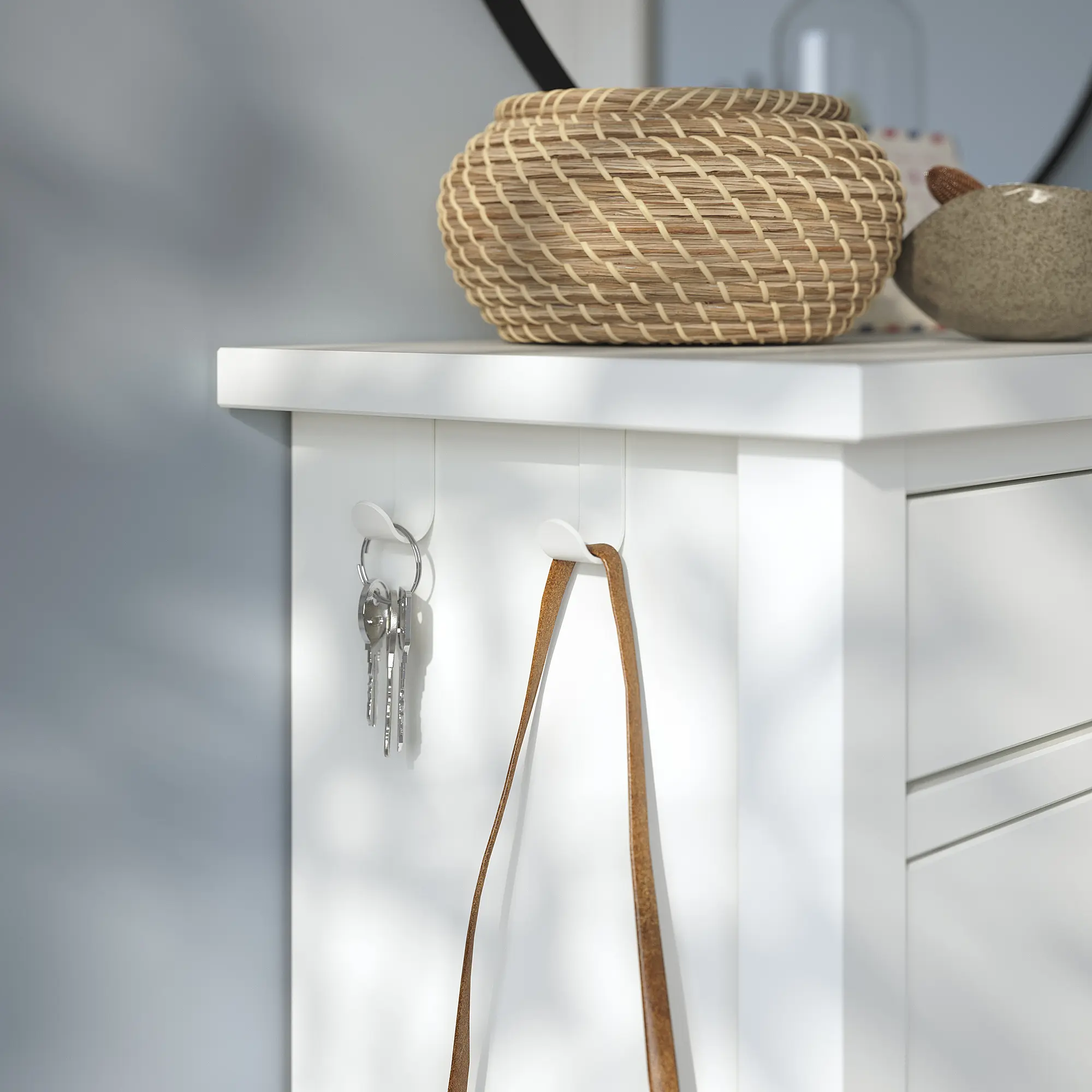 Тумба для обуви Ikea Gullaberg 88x30x122 (Белый) - 5