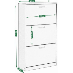 Tumba pentru incaltaminte Jumi CM-316034 (White) Thumb