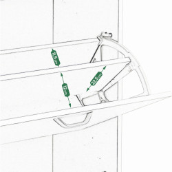 Tumba pentru incaltaminte Jumi CM-316034 (White) Thumb