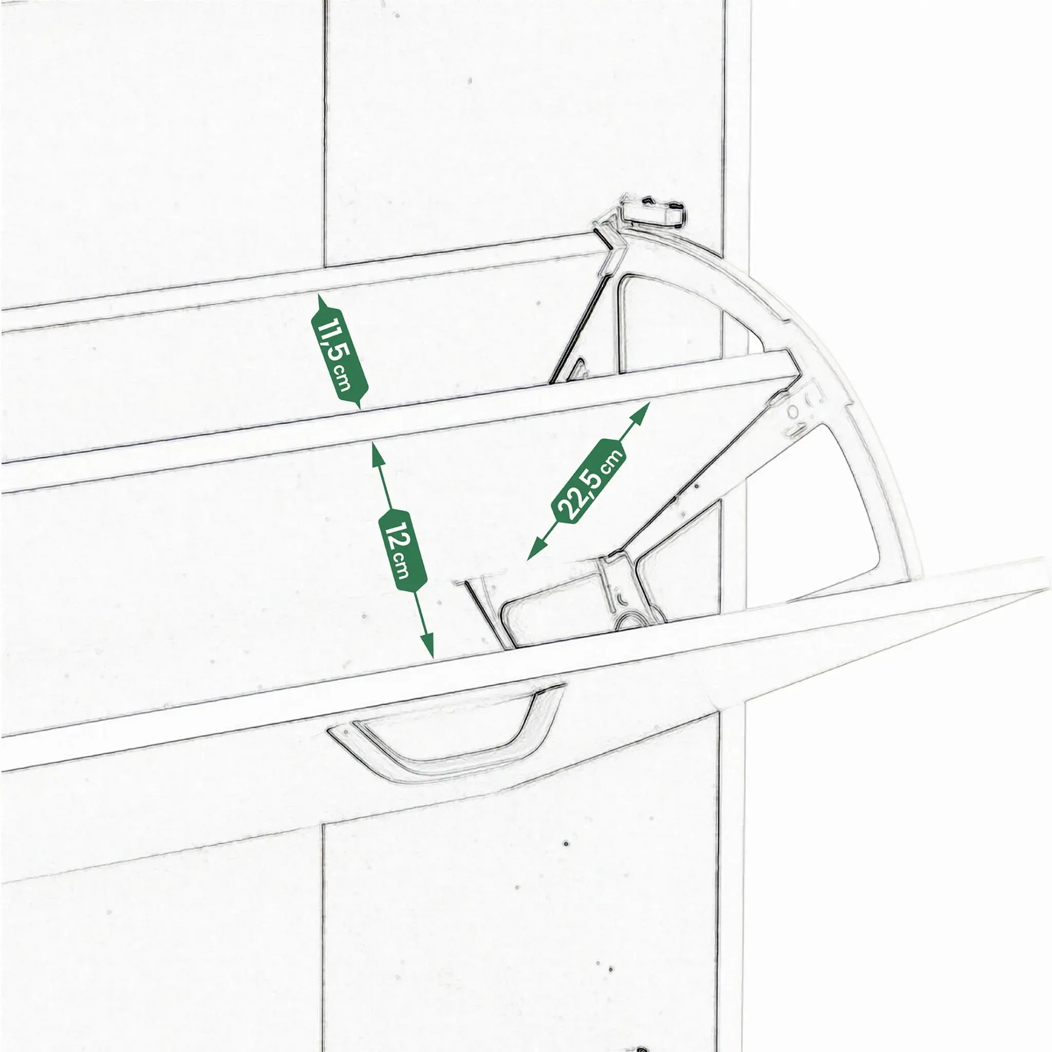 Tumba pentru incaltaminte Jumi CM-316034 (White) - 5