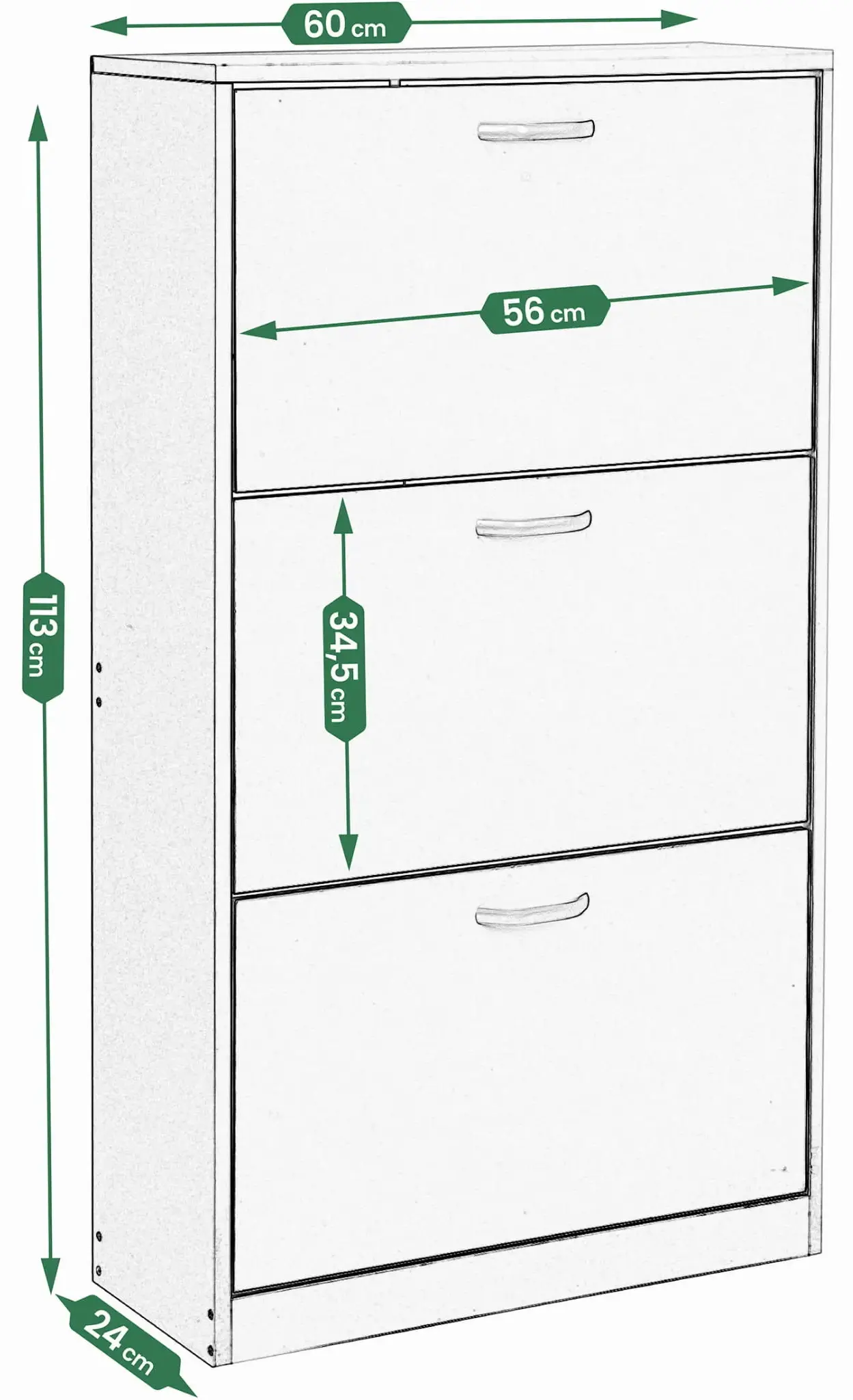Tumba pentru incaltaminte Jumi CM-316058 (Sonoma Oak) - 5