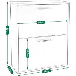 Tumba pentru incaltaminte Jumi CM-316072 (White) Thumb