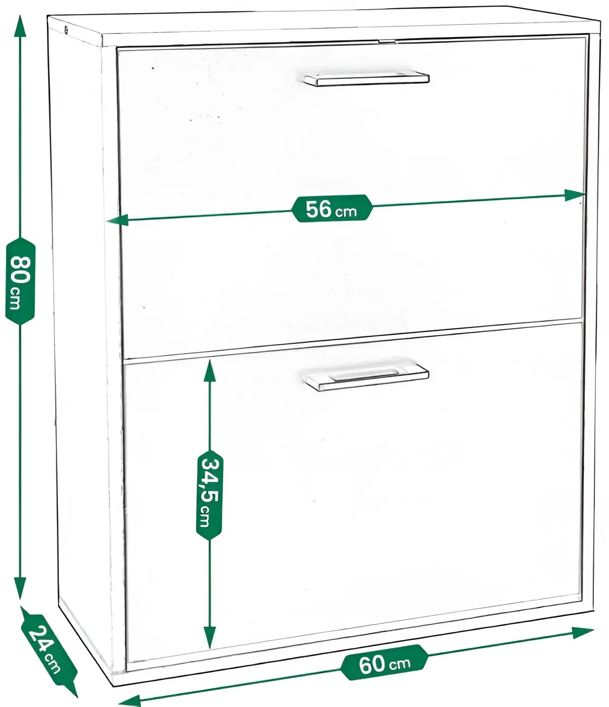 Tumba pentru incaltaminte Jumi CM-316072 (White) - 5