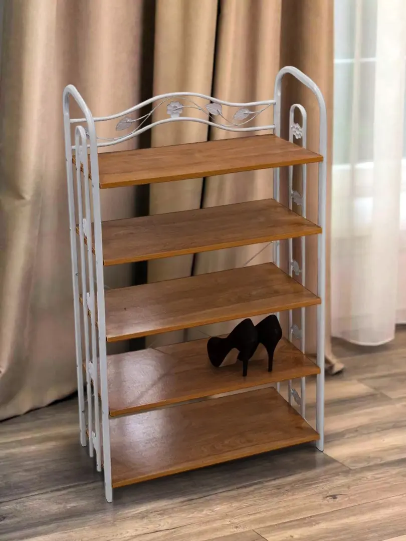 Стеллаж для обуви Magnusplus AY 5 (White/Wood)