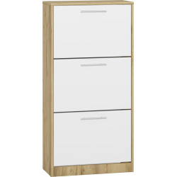 Тумба для обуви Magnusplus Brisbane (Gold Craft Oak/White) Thumb