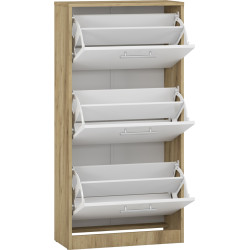 Тумба для обуви Magnusplus Brisbane (Gold Craft Oak/White) Thumb