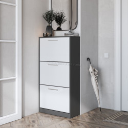 Tumba pentru incaltaminte Magnusplus Brisbane (Graphite/White)