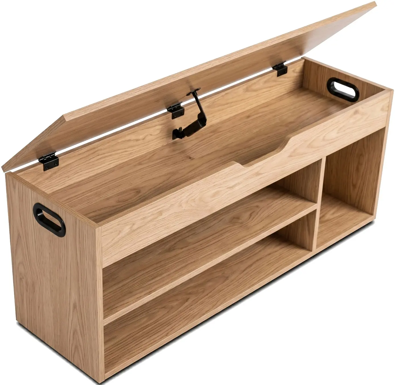 Банкетка для обуви Mebel Elite Alec 100cm (Oak/Black) - 4