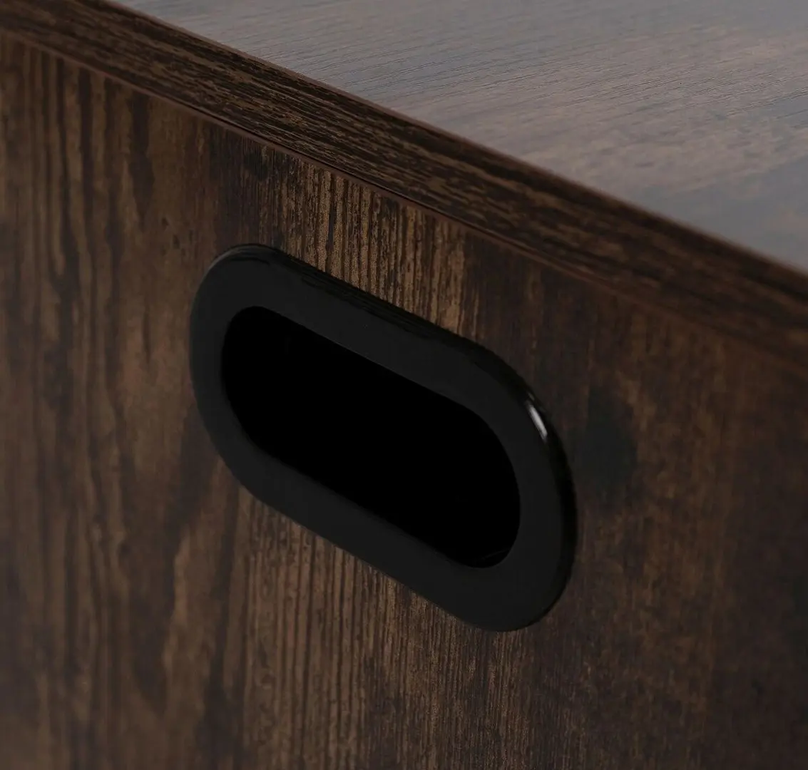 Банкетка для обуви Mebel Elite Alec 100cm (Rustic Oak/Black) - 6