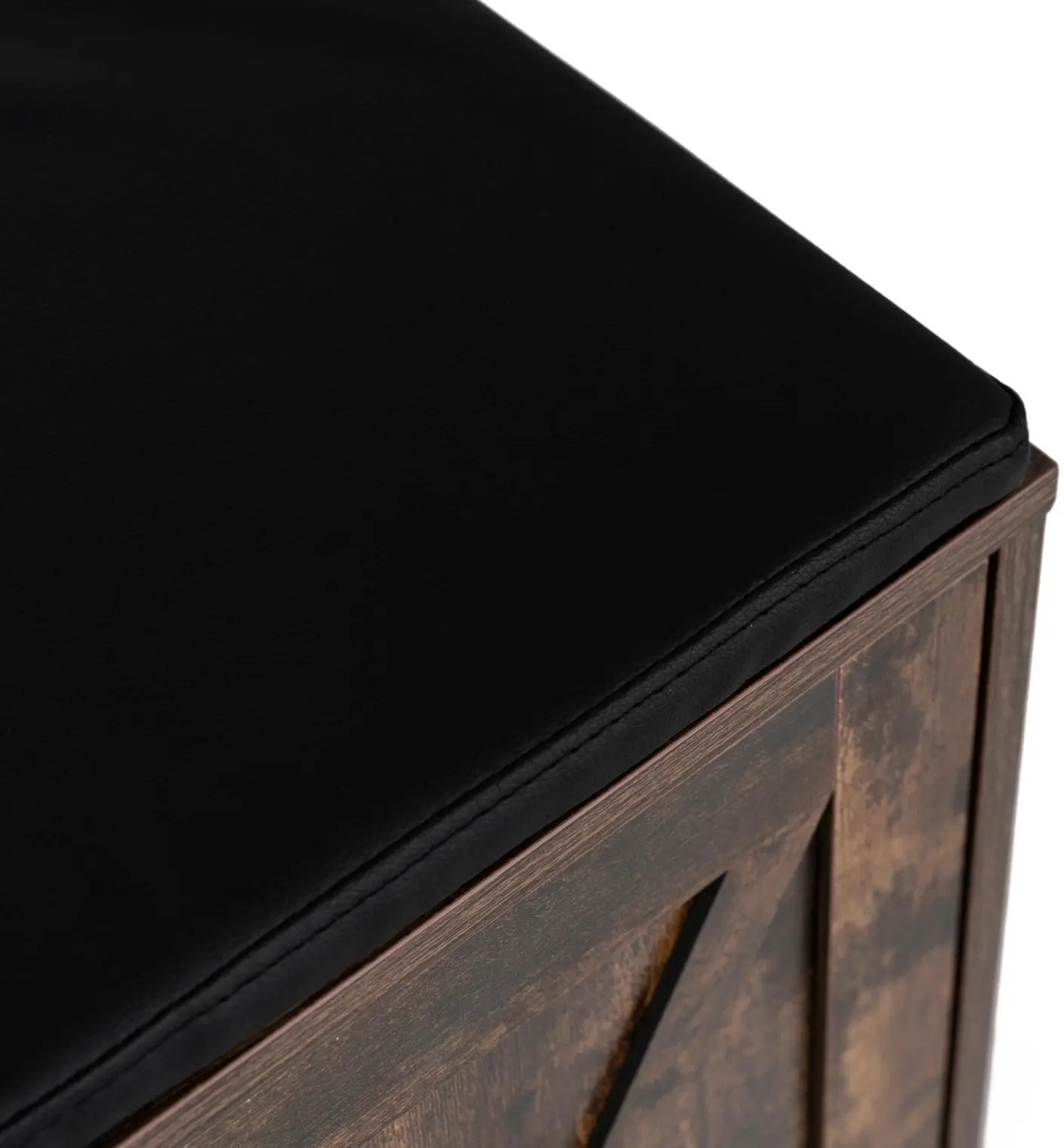 Банкетка для обуви Mebel Elite Arya 110cm (Rustic Oak/Black) - 5