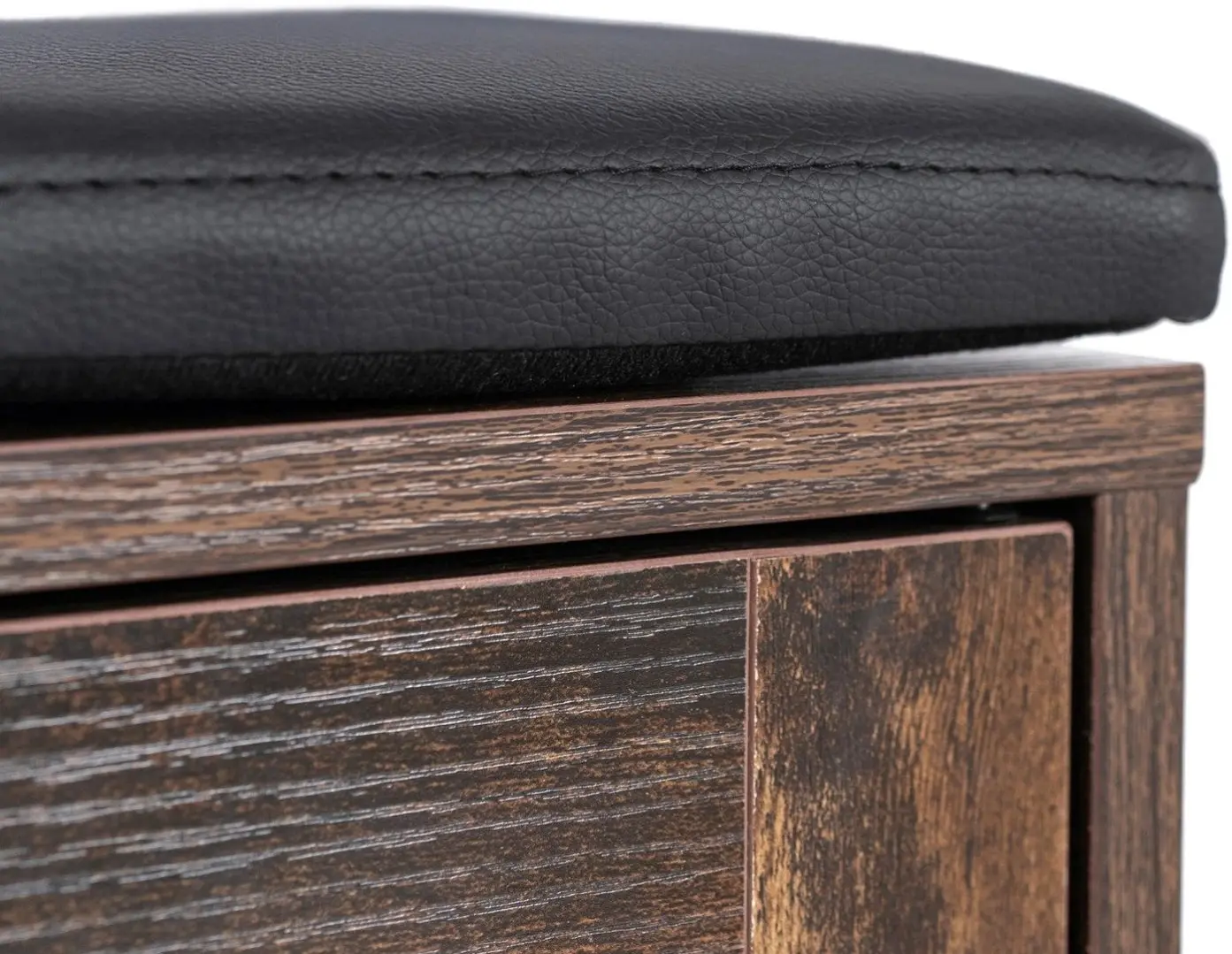 Банкетка для обуви Mebel Elite Arya 110cm (Rustic Oak/Black) - 6