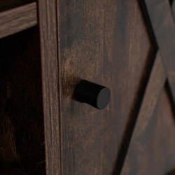 Банкетка для обуви Mebel Elite Arya 110cm (Rustic Oak/Black) Thumb