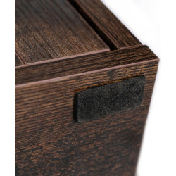 Банкетка для обуви Mebel Elite Arya 110cm (Rustic Oak/Black) Thumb