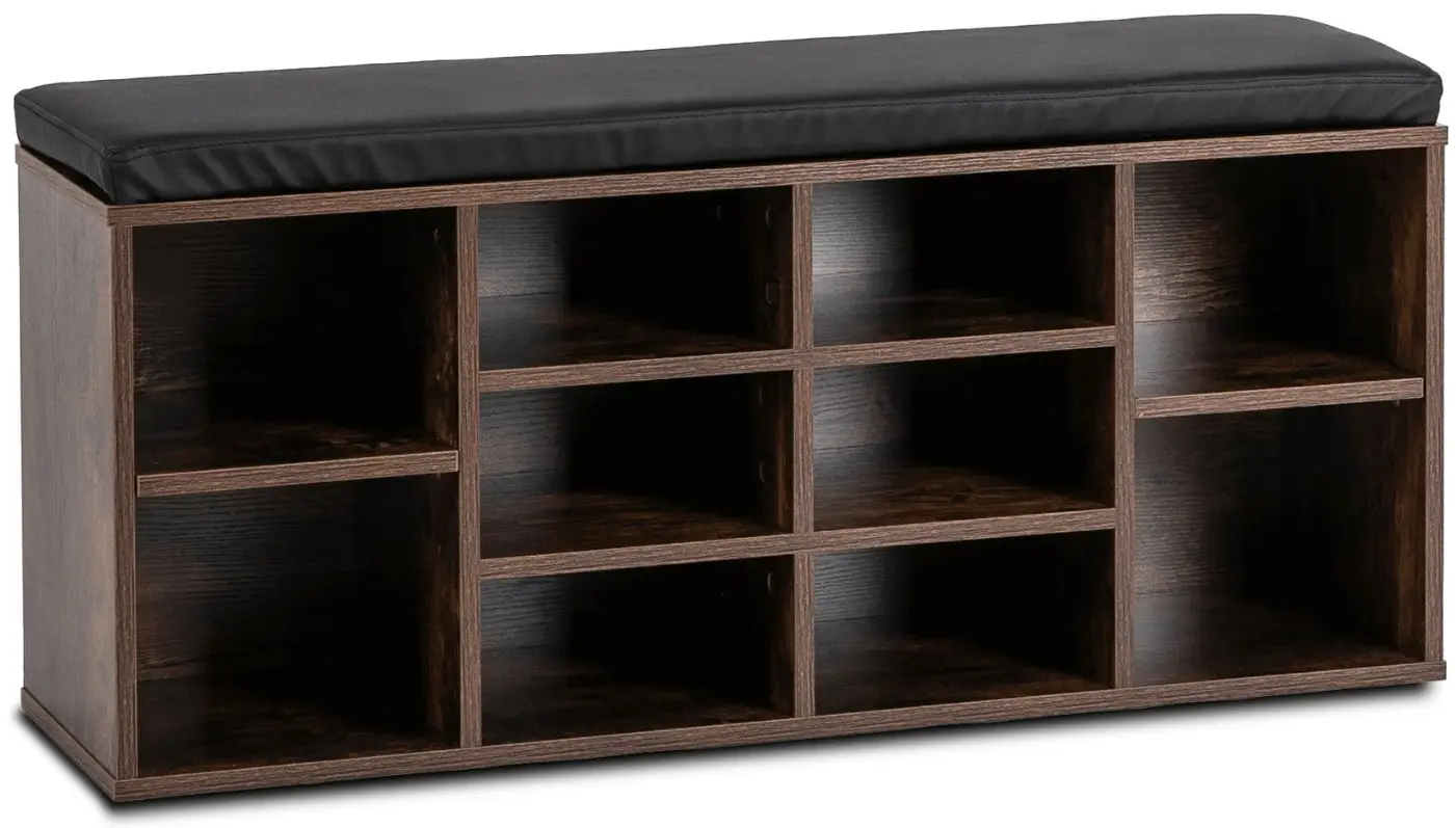 Банкетка для обуви Mebel Elite Axel 104cm (Rustic Oak/Black) - 2