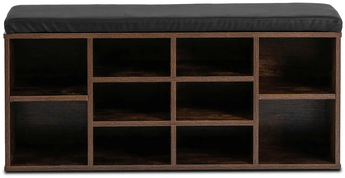 Банкетка для обуви Mebel Elite Axel 104cm (Rustic Oak/Black) - 3