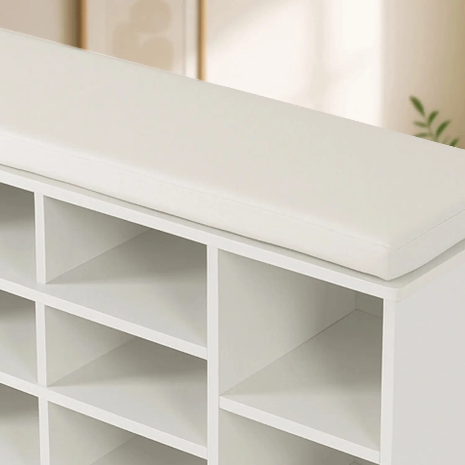 Bancheta pentru incaltaminte Mebel Elite Axel 104cm (White) - 4