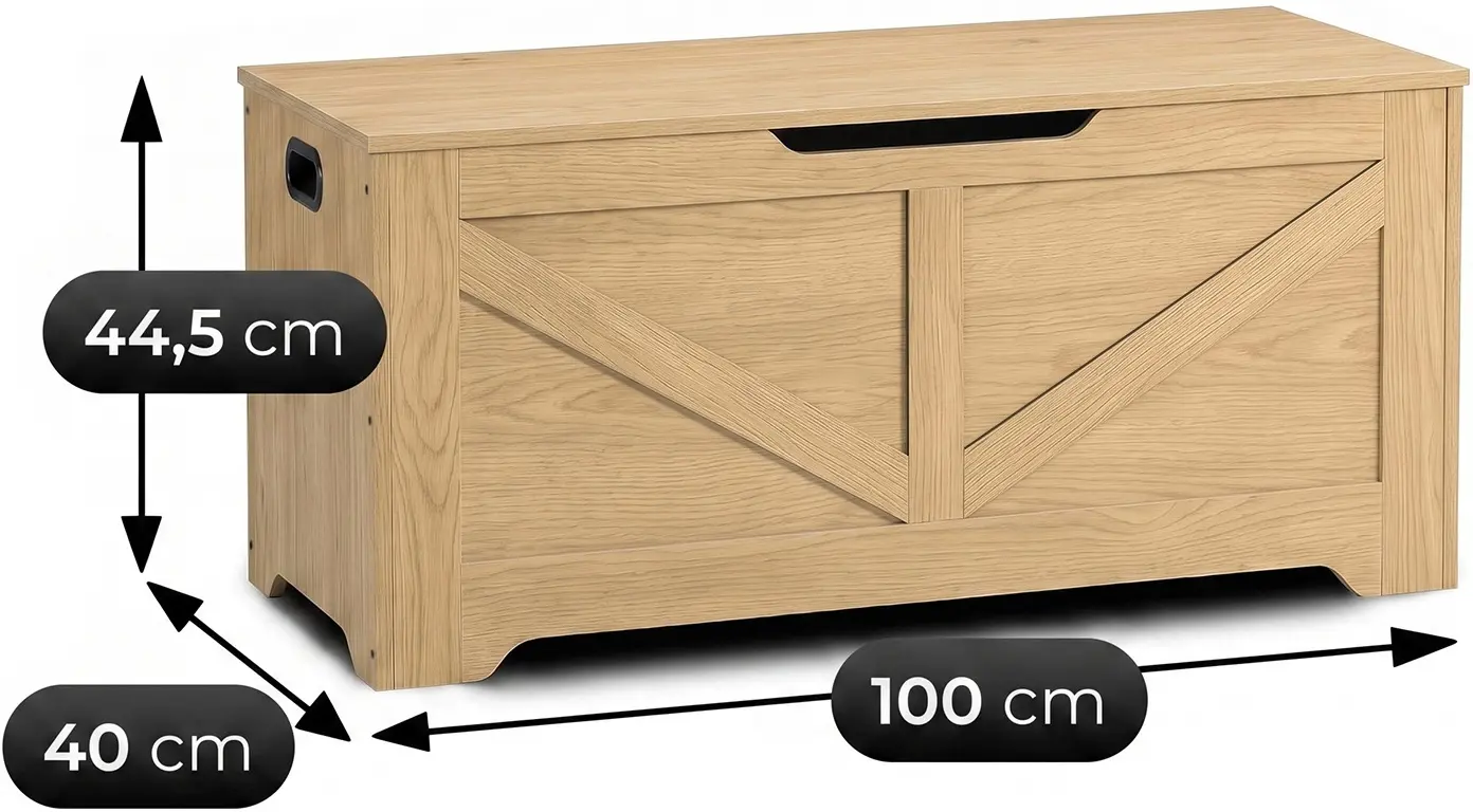 Банкетка для обуви Mebel Elite Margot 100cm (Oak) - 10