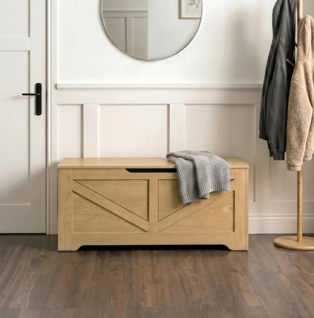 Банкетка для обуви Mebel Elite Margot 100cm (Oak)