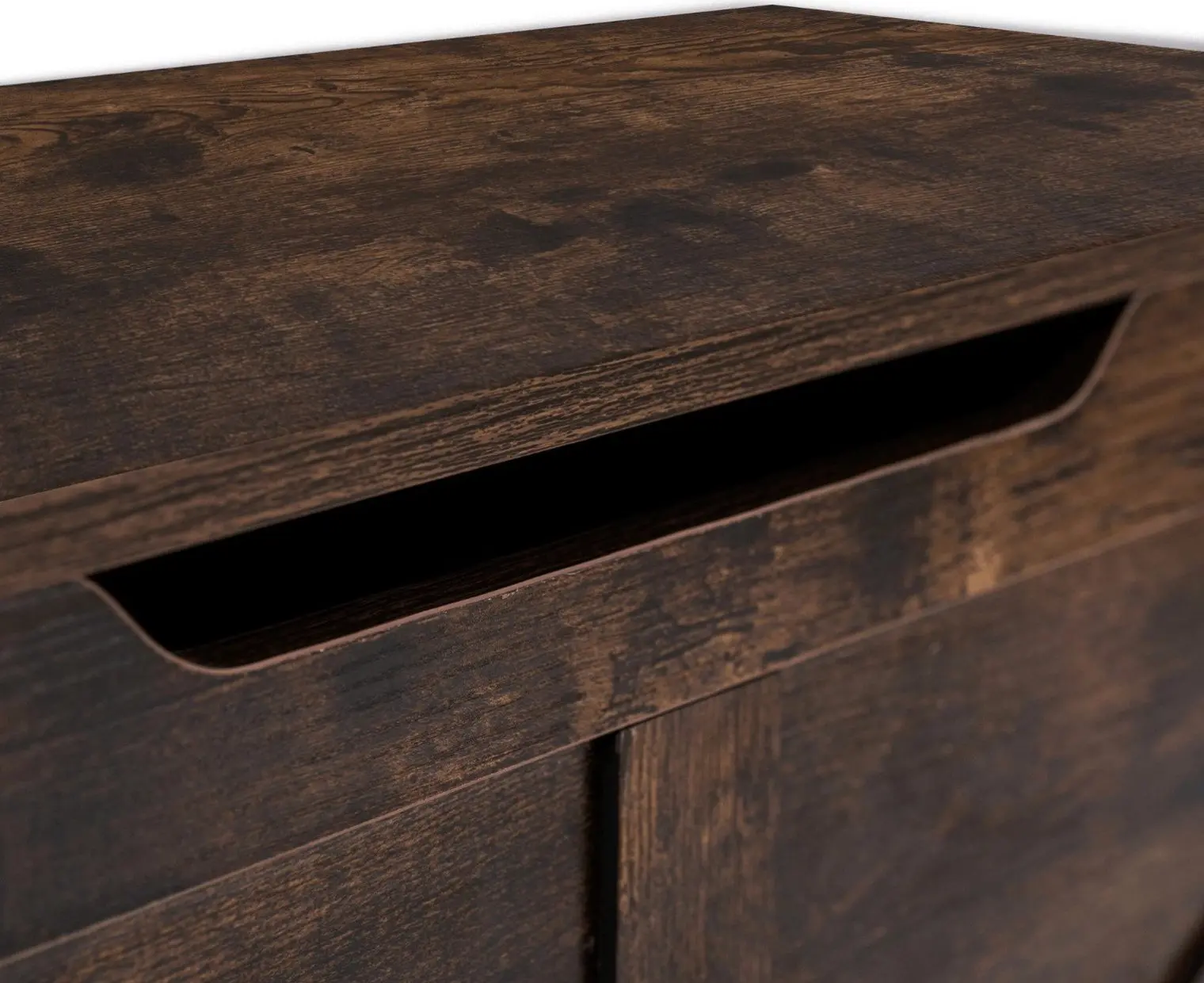 Bancheta pentru incaltaminte Mebel Elite Margot 100cm (Rustic Oak) - 6
