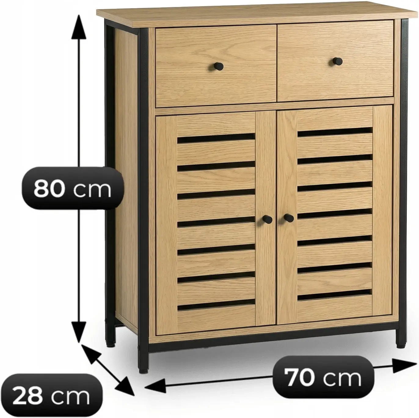 Тумба для обуви Mebel Elite Amaya 70cm (Oak) - 9