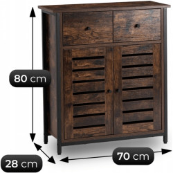 Тумба для обуви Mebel Elite Amaya 70cm (Rustic Oak) Thumb