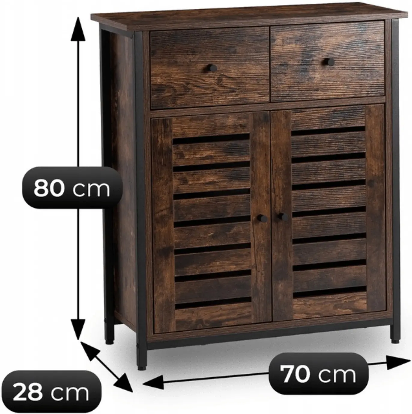 Тумба для обуви Mebel Elite Amaya 70cm (Rustic Oak) - 9