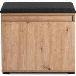 Тумба для обуви Mebel Elite Modena 60cm (Artisan Oak/Graphite) Thumb