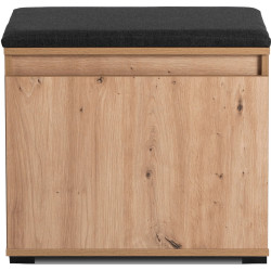 Тумба для обуви Mebel Elite Venora 60cm (Artisan Oak/Graphite) Thumb