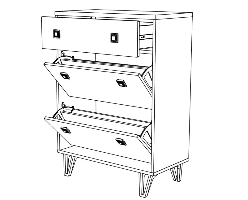 Tumba pentru incaltaminte МЛ-Мебель Mira №11 80cm (White) - 2
