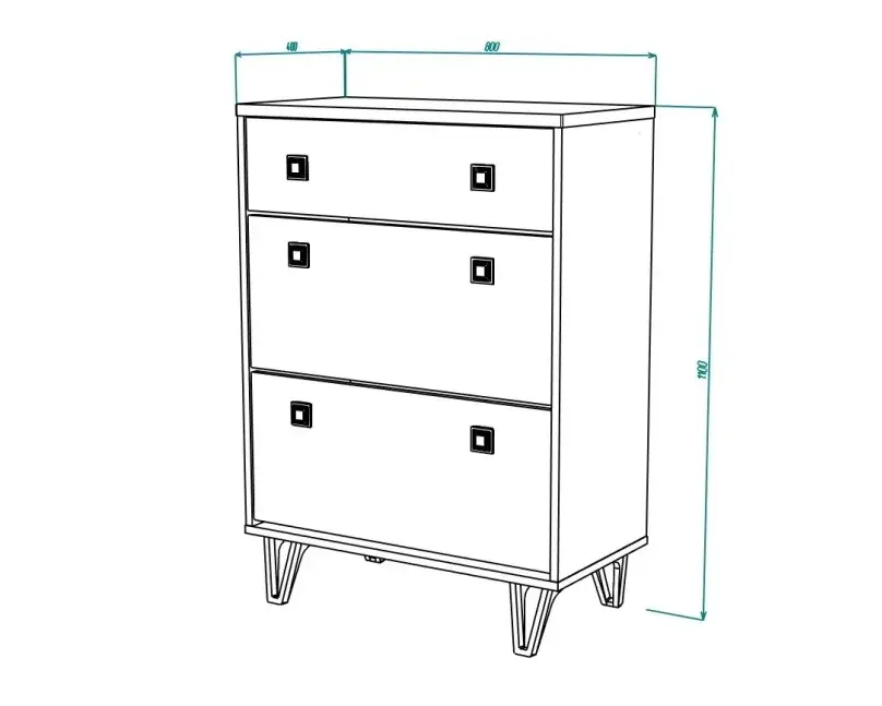 Tumba pentru incaltaminte МЛ-Мебель Mira №11 80cm (White) - 3