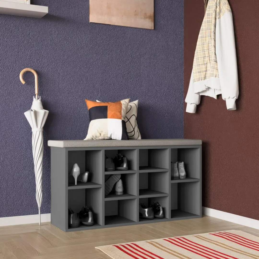 Etajera pentru incaltaminte Mobildor Aspect 105x30x48 (Anthracite)