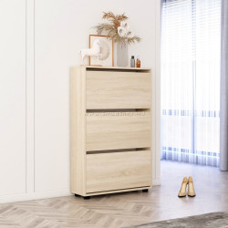 Тумба для обуви Mobildor Leo 100x27x125 (Sonoma Oak)