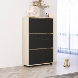 Тумба для обуви Mobildor Leo 100x27x125 (Sonoma Oak/Anthracite)