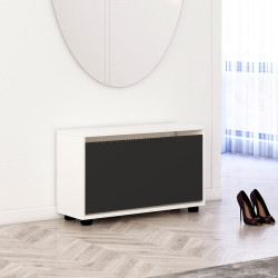 Тумба для обуви Mobildor Leo 100x27x47 (White/Anthracite)