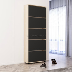 Tumba pentru incaltaminte Mobildor Leo 70x27x203 (Sonoma Oak/Anthracite)