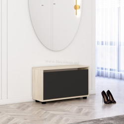 Тумба для обуви Mobildor Leo 90x27x47 (Sonoma Oak/Anthracite)