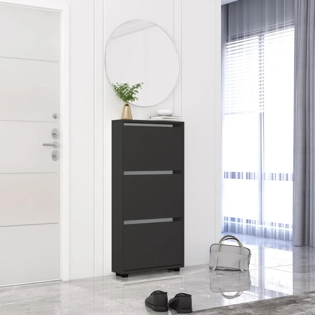 Тумба для обуви Mobildor Leo Slim 100x125x16 (Anthracite)